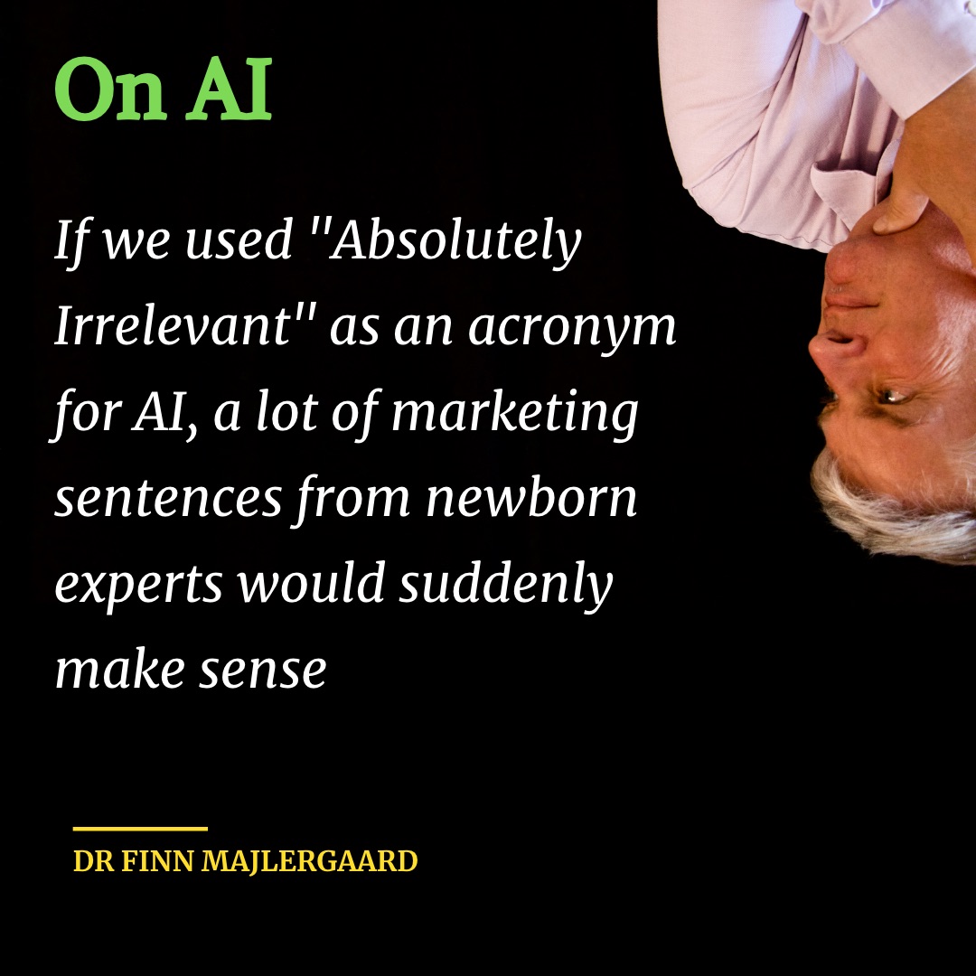Finn Majlergaard Quote - on AI
